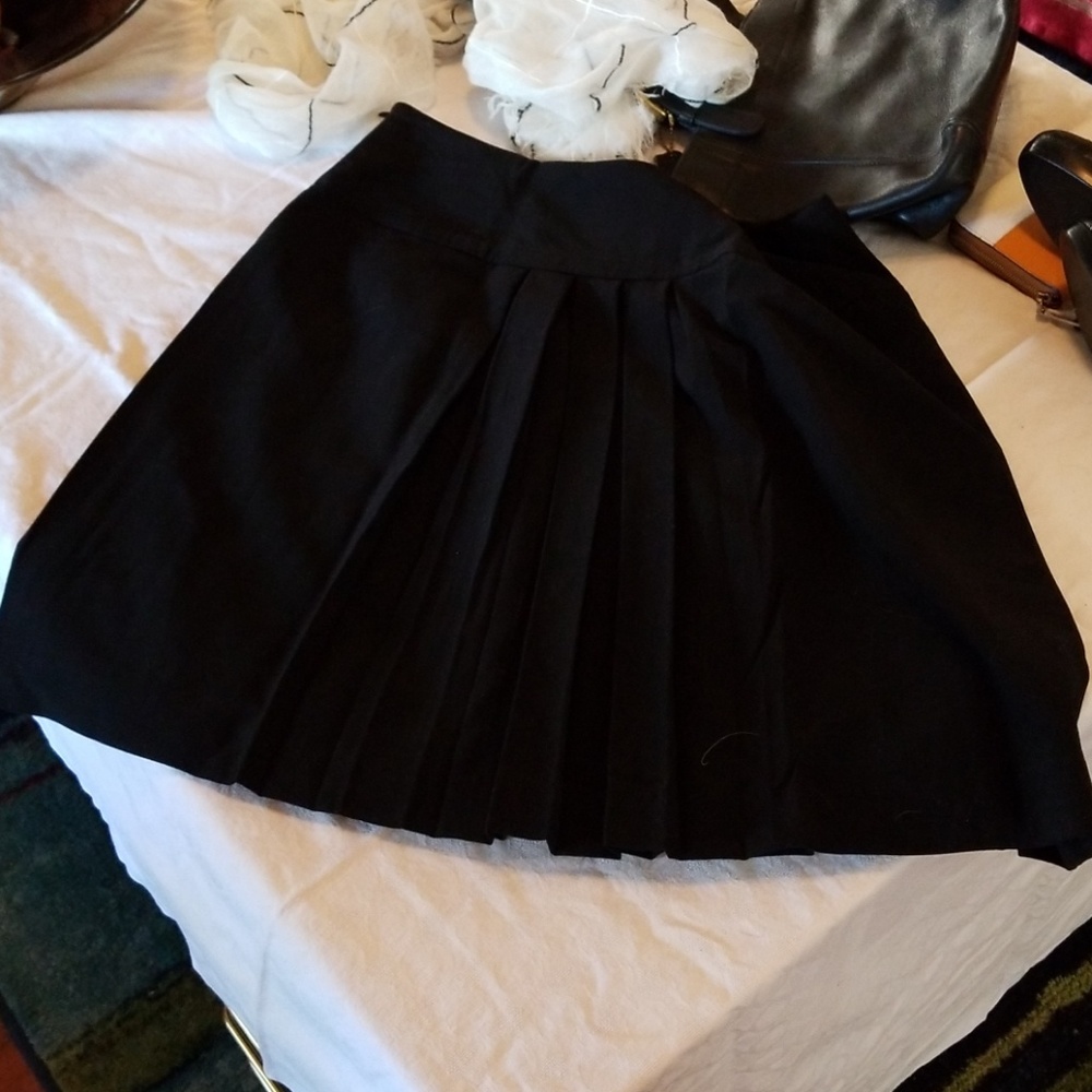 Pleated Black Skirt